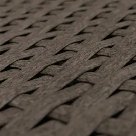 Mendler Poly-Rattan Garnitur HWC-O46, Balkon-/Garten-/Lounge-Set Sofa Sitzgruppe ~ grau Polster dunkelgrau