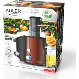 Adler Entsafter 1000W elektrische Saftpresse schwarz Kupferfarben