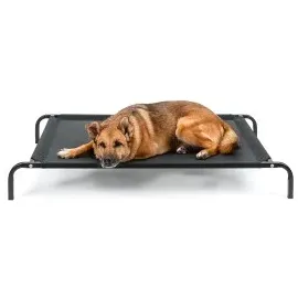 LIONTO Hundeliege L 114 x 76 cm schwarz