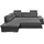 ed exciting design Eckcouch Kunstleder 4-Sitzer Schwarz