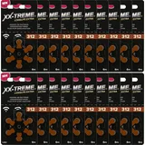 120 x XX-TREME 312 PR41 ZL3 Hörgerätebatterien Knopfzellen braun + MHD 2028