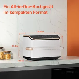 COSORI Dual Blaze TwinFry CAF-TF101S-WEUR Weiß/Roségold