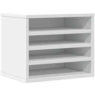 vidaXL Schreibtisch-Organizer Weiß 36x26x29,5 cm Holzwerkstoff