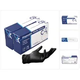 Toolbrothers Nitril Einweg Handschuhe in Spenderbox Schwarz / Black 200 Stück Größe M / Medium - nicht Steril