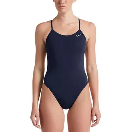 Nike Damen Cut-Out One Piece Schwimm-Slips, blau Midnight Navy), 30