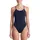Nike Damen Cut-Out One Piece Schwimm-Slips, blau Midnight Navy), 30