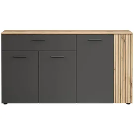 trendteam Esteban 150 x 83 x 42 cm Anthrazit/Eiche Nachbildung