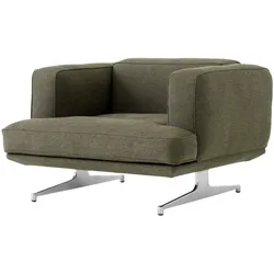 &Tradition Inland AV21 Sessel, polished aluminium / clay 0014