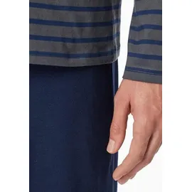 SCHIESSER Pyjama Admiral Blau gestreift - Dunkelblau | 106