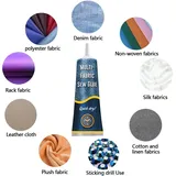 Secure Stitch Flüssigkleber 50ml Set: Nahtlose Lösung Für Jeans, Gardinen, Schuhe, Wasserdicht Und Hochklebend Auf Allen Materialien