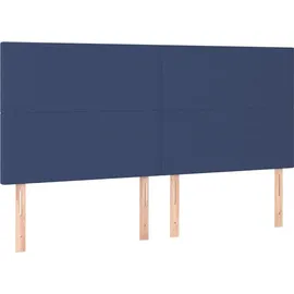 vidaXL Boxspringbett 180 x 200 cm Blau