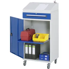 Rau Beistellschrank Stehpult 02, B650xT520xH1235/1345mm, mobil