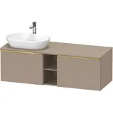 Duravit D-Neo Konsolenwaschtischunterbau wandhängend Leinen Matt 1400x550x459 mm - DE4950L34750000 DE4950L34750000