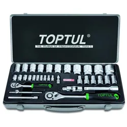 TOPTUL Werkzeugset GCAD3402 Werkzeugsatz,Steckschlüsselsatz,Werkzeug Set,Werkzeug Kit
