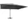 vidaXL Ampelschirm mit LED Alu-Mast 400 x 300 cm Anthrazit