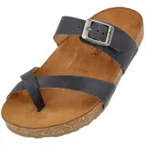 Haflinger Bio Juno Sommer Sandale Hausschuh Unisex Hausschuh blau 47 EU