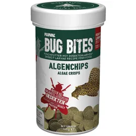 Fluval Bug Bites Fischfutter Algenchips, für am Boden fressende Fische, 250ml