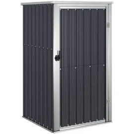 vidaXL Metallgerätehaus 0,88 x 0,89 x 1,61 m anthrazit