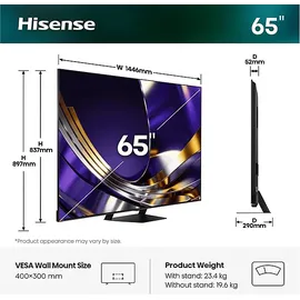 Hisense 65U7DS PRO 65" MiniLED ULED 4K Smart TV 