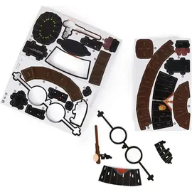 Spin Master 4D Build - Harry Potter - 3D-Puzzle des beliebten Filmheldens aus hochwertigem Karton, 87 Teile, für Fans der magischen Abenteuerserie ab 12 Jahren, Rot und Gold