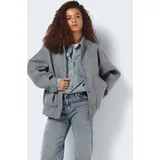 Noisy May Halston Bomberjacke - Light Grey Melange - S