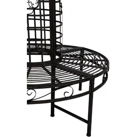 Garden Pleasure Larissa 121 x 112 x 44,5 cm Schwarz
