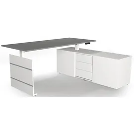 Kerkmann Schreibtisch Move 3 graphit/weiß