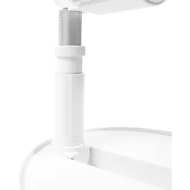 COOLSERIE Akku Teleskop Standventilator 20 cm Weiß