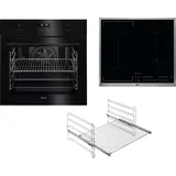 AEG Backofen-Set »BPE535060B 944188762«, mit 1-fach-Teleskopauszug, Pyrolyse-Selbstreinigung, schwarz