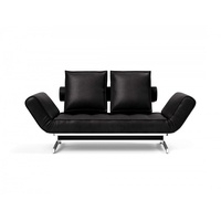 Innovation Living TM 3-Sitzer »Ghia Schlafsofa«, eine große Liegefläche mit geringer Stellfläche, beidseitig abklappbar schwarz