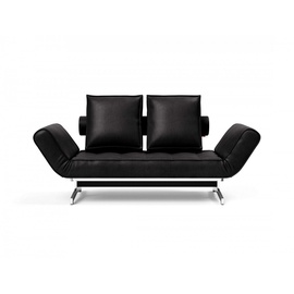 Innovation Living TM 3-Sitzer »Ghia Schlafsofa«, eine große Liegefläche mit geringer Stellfläche, beidseitig abklappbar schwarz