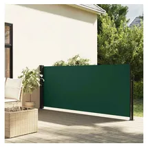 vidaXL Seitenmarkise 140 x 500 cm Dunkelgrün Polyester