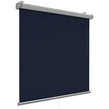 Homelux Verdunkelungsrollo Klemmfix ohne Bohren - Verdunklungsrollo Fensterrollo Rollo Seitenzugrollo Klemmrollo für Fenster & Tür Dunkelblau 120 x 150 cm