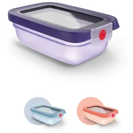Emsa Frischhaltedose rechteckig lila 11,71 cm x 17,49 cm x 6,15 cm 0,5 l