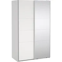 VCM Ebuy24, Kleiderschrank, Schiebetürenschrank 2 Türen 120x200cm Weiß.