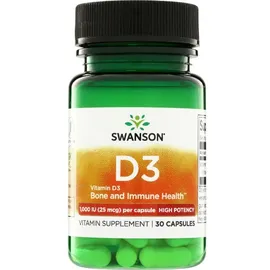Swanson Vitamin D3 1.000 IE Kapseln 30 St.