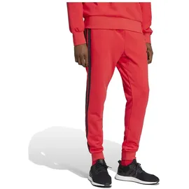 adidas Essential Three Stripes Jogginghose Rot/Schwarz XL