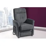 sit&more TV-Sessel SIT & MORE "Charlie", grau (dunkelgrau), B:76cm H:103cm T:91cm, Altara Nubuck, die Luxus-Microfaser aus 100% Polyester;Luxus-Kunstleder;novalife- die ganz besondere Luxus-Microfaser (aus 54% Acryl, 25% Polyamid, 14% Polyester, 7%