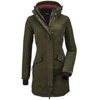 KILLTEC Parka Grindavik WMN CT B - Funktionsparka mit abzippbarer Kapuze - Damen Jacke ist wasserdicht, dunkeloliv, 40, 35782-000