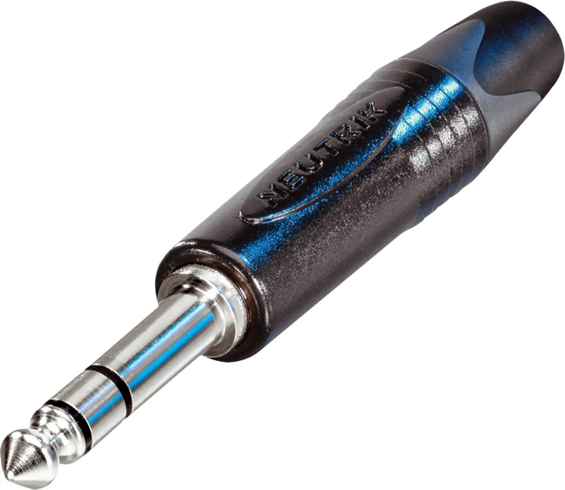 NEUTRIK Jack Plug 6.3 mm Stereo Schwarzes Gehäuse