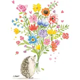 buttinette Servietten HEDGEHOG (LB 33x33 cm, - LB 33x33 cm