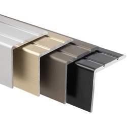 Winkelprofil | Für Treppenstufen & Absätze | Aluminium | 24,5 x 20 mm | Sahara