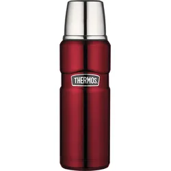 Thermos Thermosflasche Stainless King Steel Edelstahl Rot