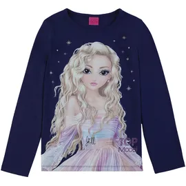 TopModel TOP Model Mädchen, Langarmshirt mit Jill 75073 blau Größe 152, 12 Jahre - 152