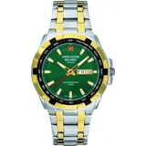 Swiss Alpine Military 7043.1144 Day-Date Herrenuhr 42mm 10ATM - Grün