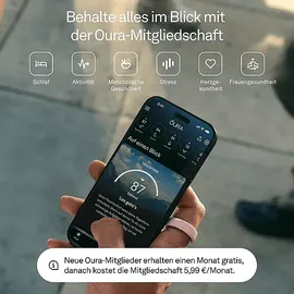 Oura Ring 4 Ceramic, Größe 4, Midnight Smart