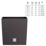 Blumentopf Rattan Optik Pflanzkübel Trapez 6 Größe 4 Farbe Blumenkübel Quadrat