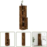 The Living Store - Vidaxl Apothekerschrank Räuchereiche 30x41x174,5 Cm Holzwerkstoff