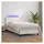 vidaXL Boxspringbett mit Matratze & LED Weiß 100x200 cm Kunstleder