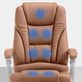 CLP Pacific Kunstleder mit Massagefunktion V2 hellbraun